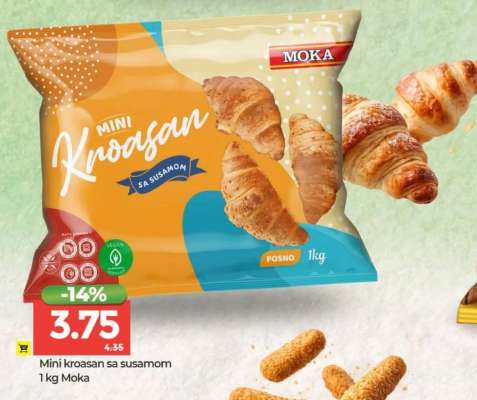 Mini kroasan sa susamom