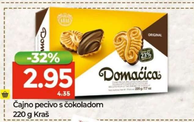 Čajno pecivo s čokoladom