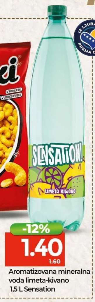 Aromatizovana mineralna voda limeta-kivano