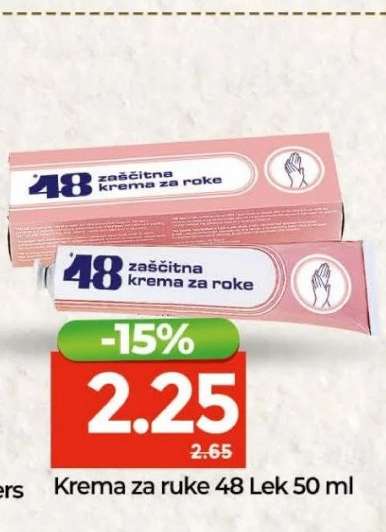 Krema za ruke 48 Lek 50 ml