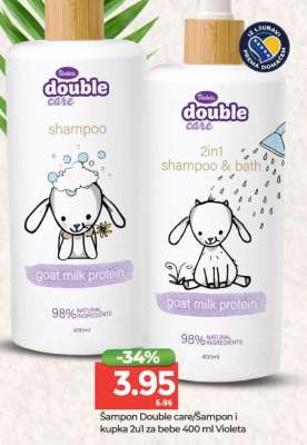 Šampon Double care/Šampon i kupka 2u1 za bebe Violeta