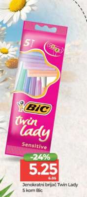 Jednokratni brijač Twin lady