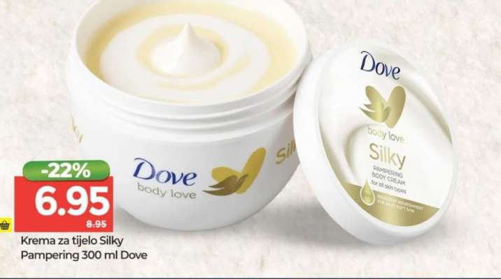 Krema za tijelo Silky Pampering 300 ml Dove