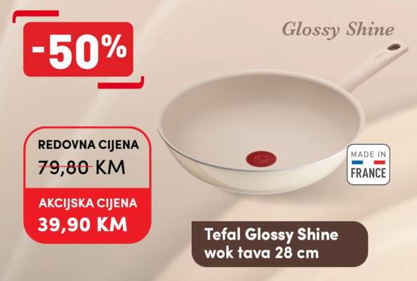 Tefal Glossy Shine wok tava 28 cm