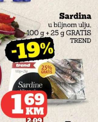 Sardina u biljnom ulju