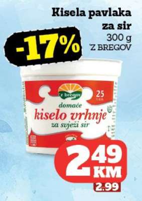 Kisela pavlaka za sir