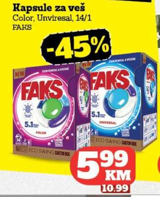 Kapsule za veš FAKS