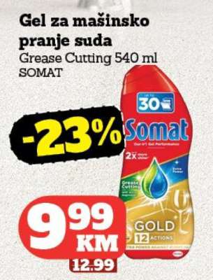 Gel za mašinsko pranje suđa SOMAT