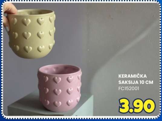 KERAMIČKA SAKSIJA 10 CM