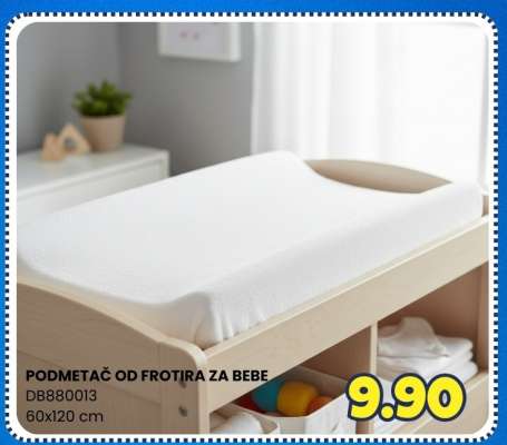 PODMETAČ OD FROTIRA ZA BEBE