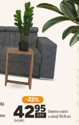 Umjetno cvijeće u saksiji 70x16 cm