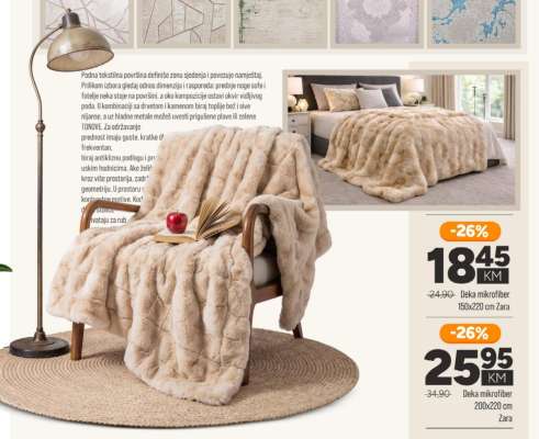 Deka mikrofiber 150x220 cm Zara