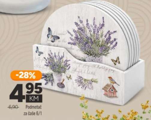 Podmetač za čaše 6/1