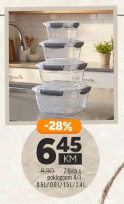 Zdjela s poklopcem 4/1