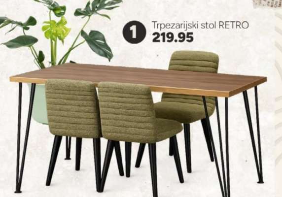 Trpezarijski stol RETRO