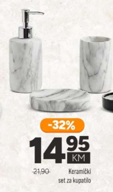 Keramički set za kupatilo