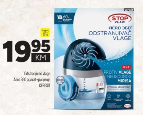 Odstranjivač vlage Aero 360 aparat+punjenje CERESIT