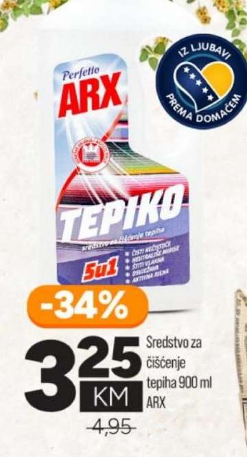 Sredstvo za čišćenje tepiha 900 ml ARX