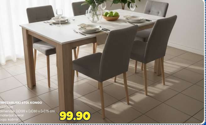 TRPEZARIJSKI STOL KONGO