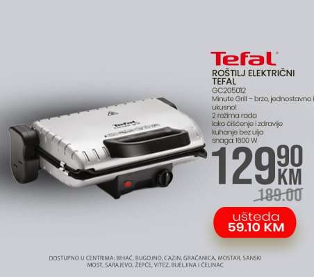 Tefal Roštilj Električni TEFAL GC205012