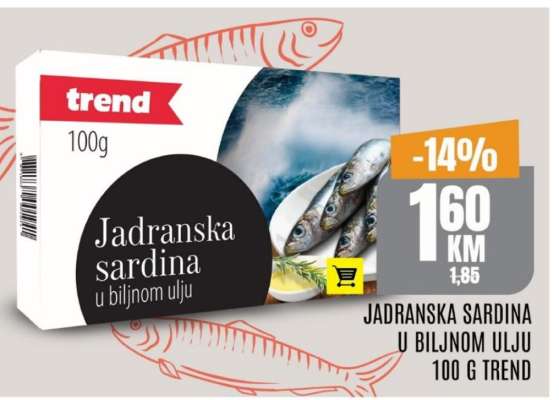 Jadranska sardina u biljnom ulju