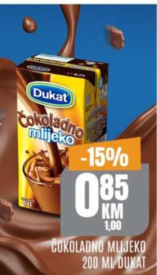 Čokoladno mlijeko 200 ml Dukat