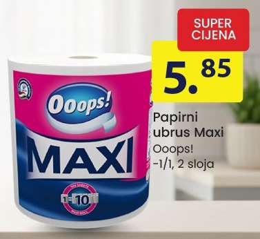 Papirni ubrus Maxi Ooops!