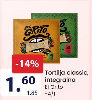 Tortilja classic, integralna