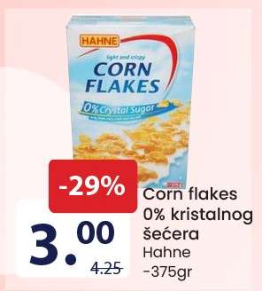 Corn flakes 0% kristalnog šećera