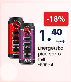Energetsko piće sorto Hell