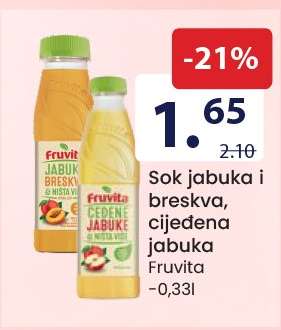 Sok jabuka i breskva, cijeđena jabuka
