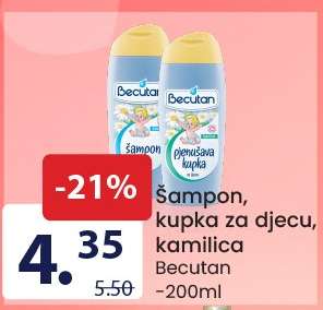 Šampon, kupka za djecu, kamilica
