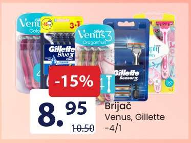 Brijač Venus, Gillette -4/1