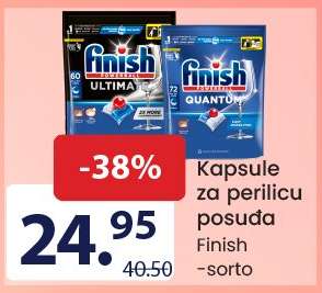 Kapsule za perilicu posuđa Finish