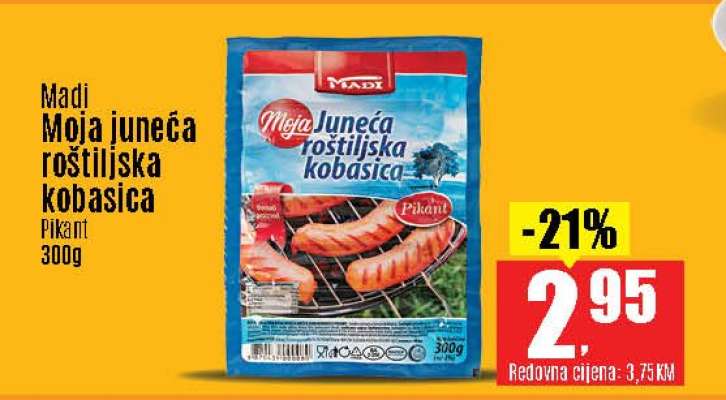 Madi Moja juneća roštiljska kobasica