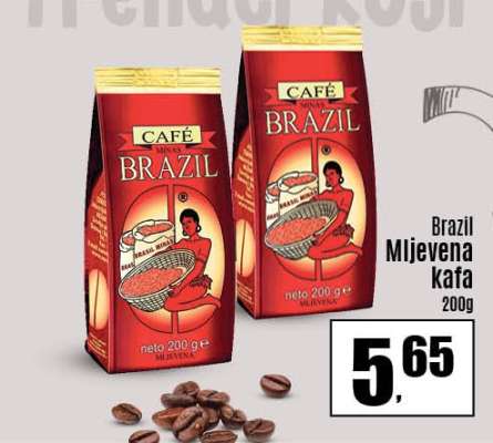 BRAZIL mljevena kafa