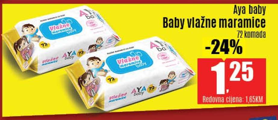 Aya baby Baby vlažne maramice