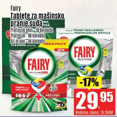 Fairy Tablete za mašinsko pranje suđa