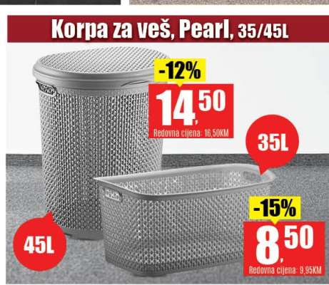 Korpa za veš, Pearl, 45L