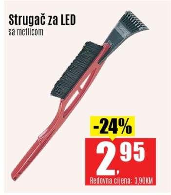 Strugač za LED sa metlicom