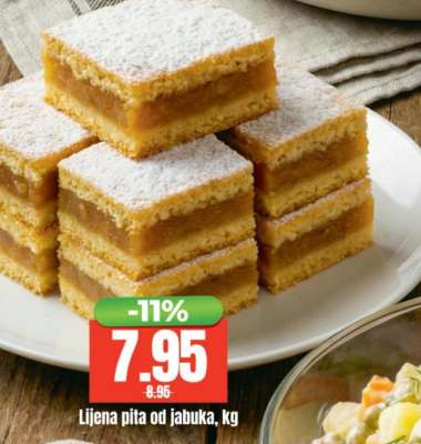 Lijena pita od jabuka