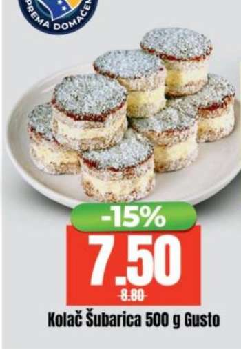 Kolač Šubarica 500 g, Gusto