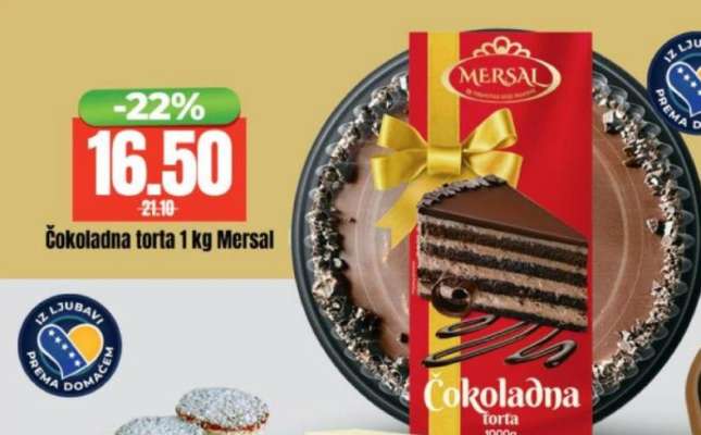 Čokoladna torta 1 Kg Mersal