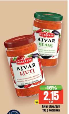 Ajvar blagi, ljuti