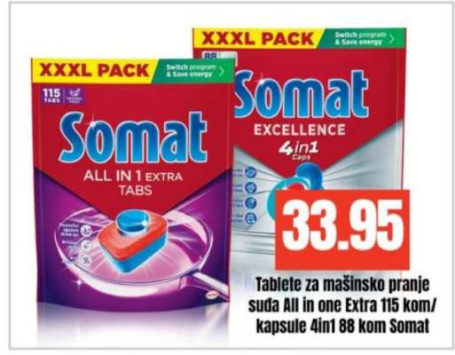 Somat Tablete za mašinsko pranje suđa