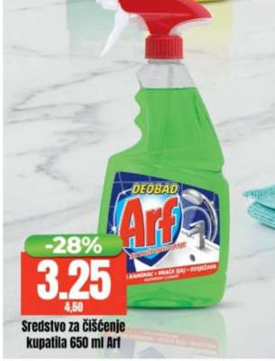 Sredstvo za čišćenje kupatila 650 ml Arf