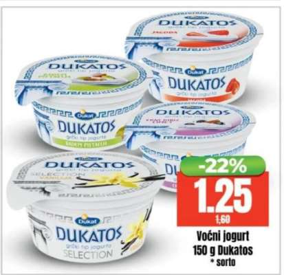 Voćni jogurt 150 g Dukatos