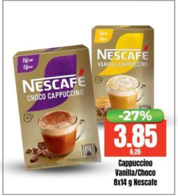 Cappuccino Vanilla/Choco 8x14 g Nescafe
