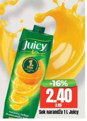 Sok narandža 1 L, Juicy