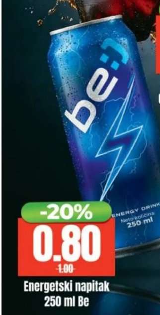 Energetski napitak 250 ml, Be